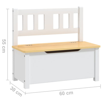 4-Delige Kindertafel- En Stoelenset Mdf