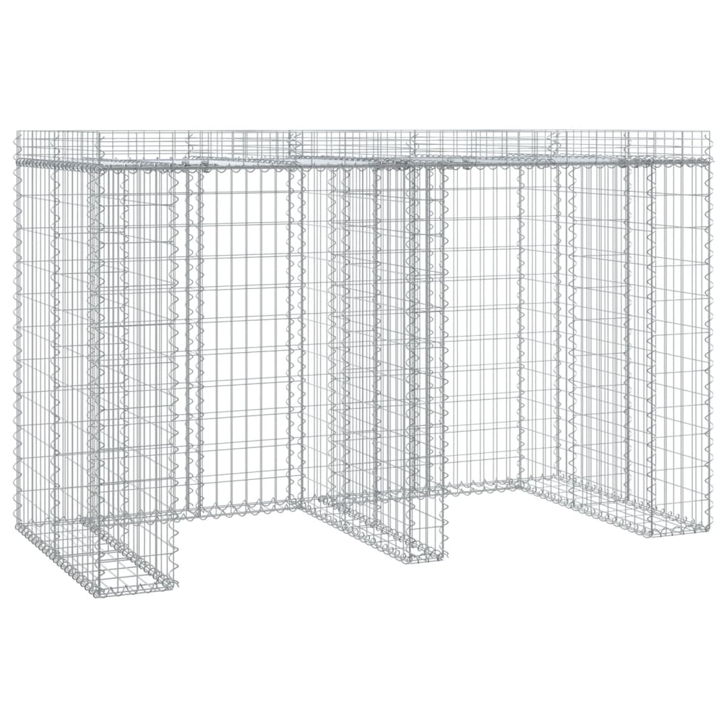 Schanskorf Voor Vuilnisbak 192X91X120 Cm Gegalvaniseerd Ijzer