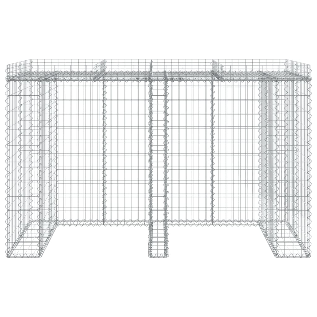 Schanskorf Voor Vuilnisbak 192X91X120 Cm Gegalvaniseerd Ijzer
