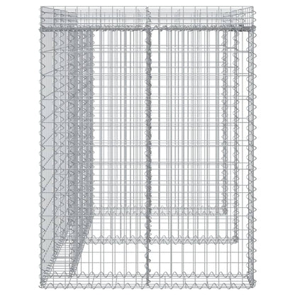 Schanskorf Voor Vuilnisbak 192X91X120 Cm Gegalvaniseerd Ijzer
