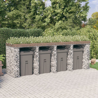 Schanskorf Voor Vuilnisbak 192X91X120 Cm Gegalvaniseerd Ijzer
