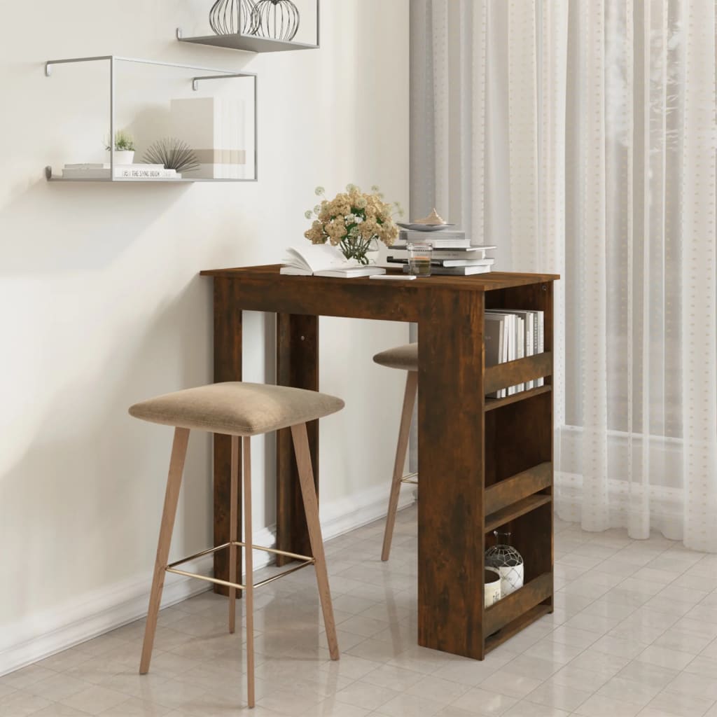 Bartafel Met Opbergrek 102X50X103,5 Cm Kleurig