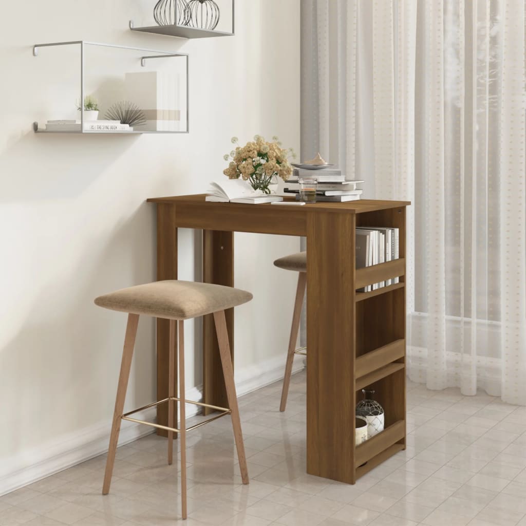 Bartafel Met Opbergrek 102X50X103,5 Cm Kleurig