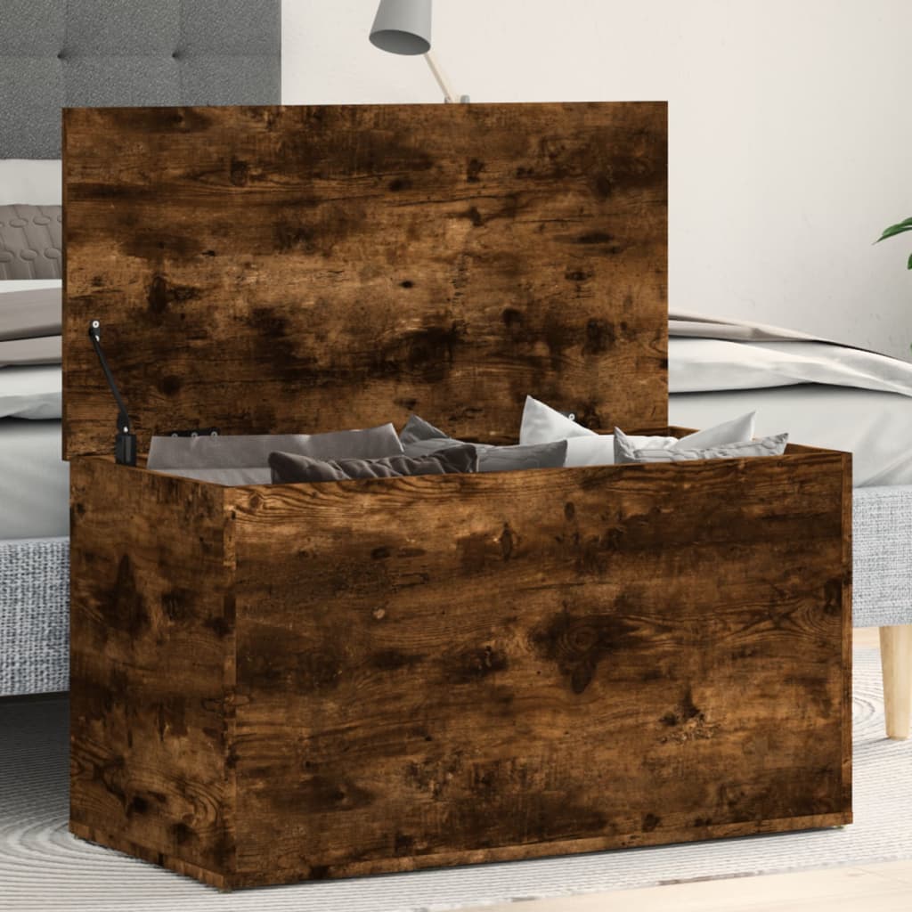 Opslagdoos Met Opslag Bewerkt Hout