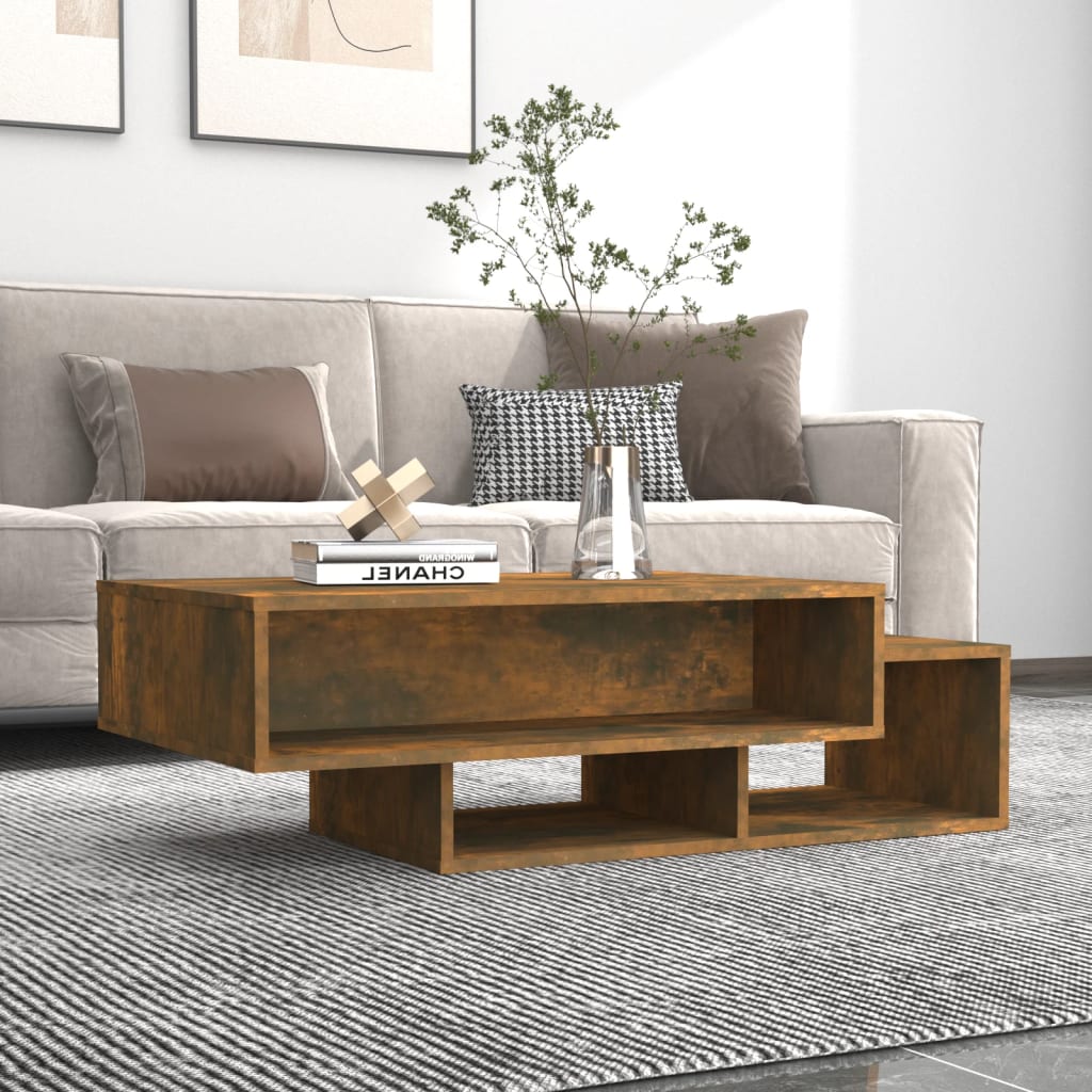 Salontafel 105X55X32 Cm Bewerkt Hout Kleurig