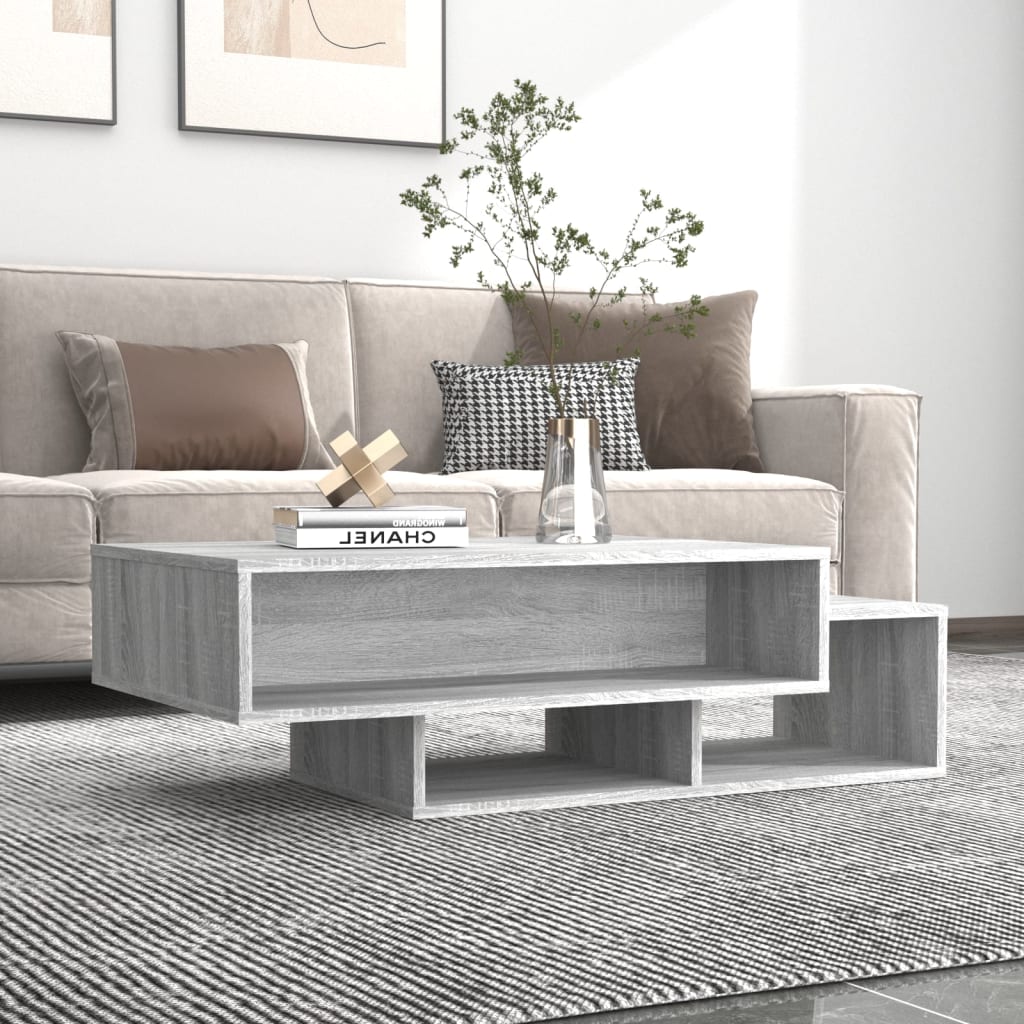 Salontafel 105X55X32 Cm Bewerkt Hout Kleurig