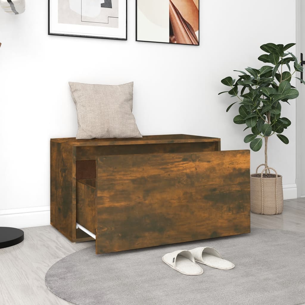 Halbankje 80X40X45 Cm Bewerkt Hout Kleurig