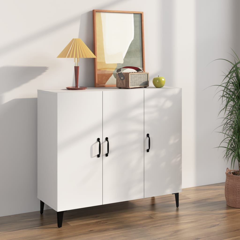 Dressoir 90X34X80 Cm Bewerkt Hout Kleurig