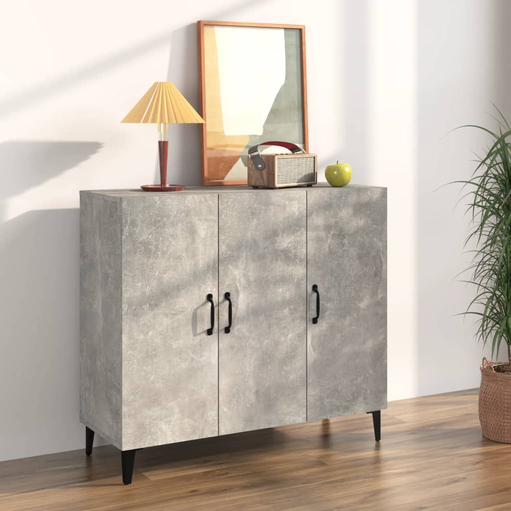 Dressoir 90X34X80 Cm Bewerkt Hout Kleurig