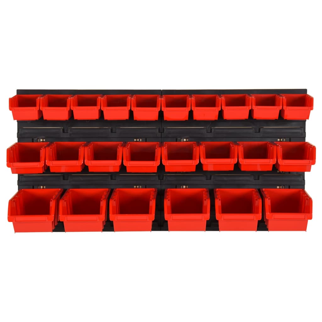 Sorteersysteemset 77X39 Cm Polypropeen Rood En Zwart