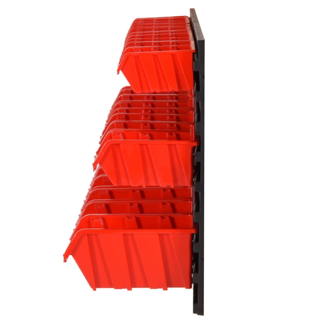 Sorteersysteemset 77X39 Cm Polypropeen Rood En Zwart