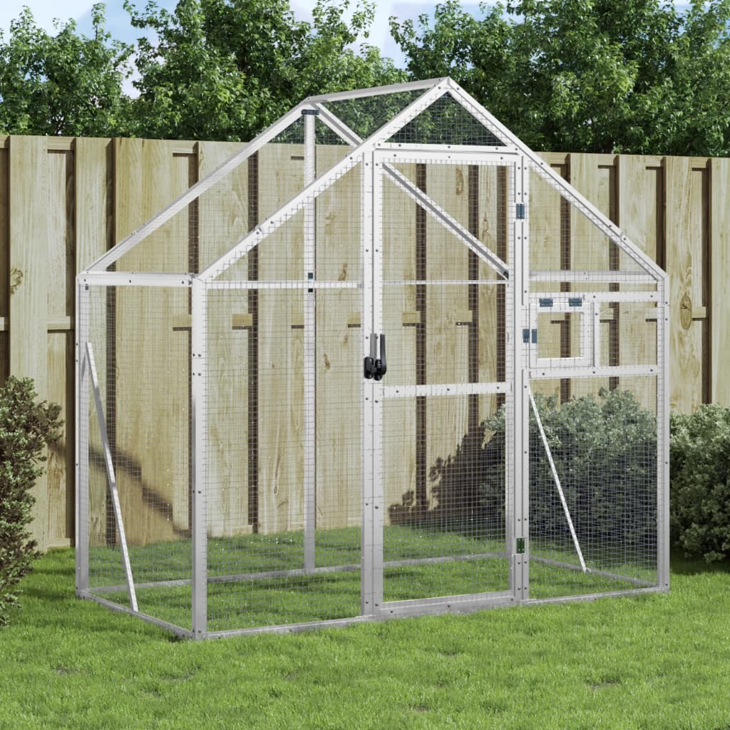 Volière 179X100X185 M Aluminium Kleurig