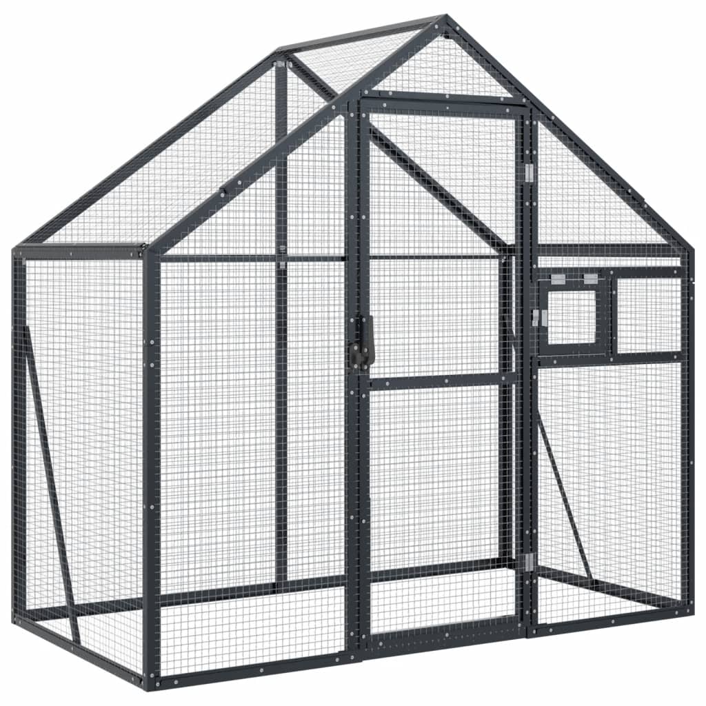 Volière 179X100X185 M Aluminium Kleurig