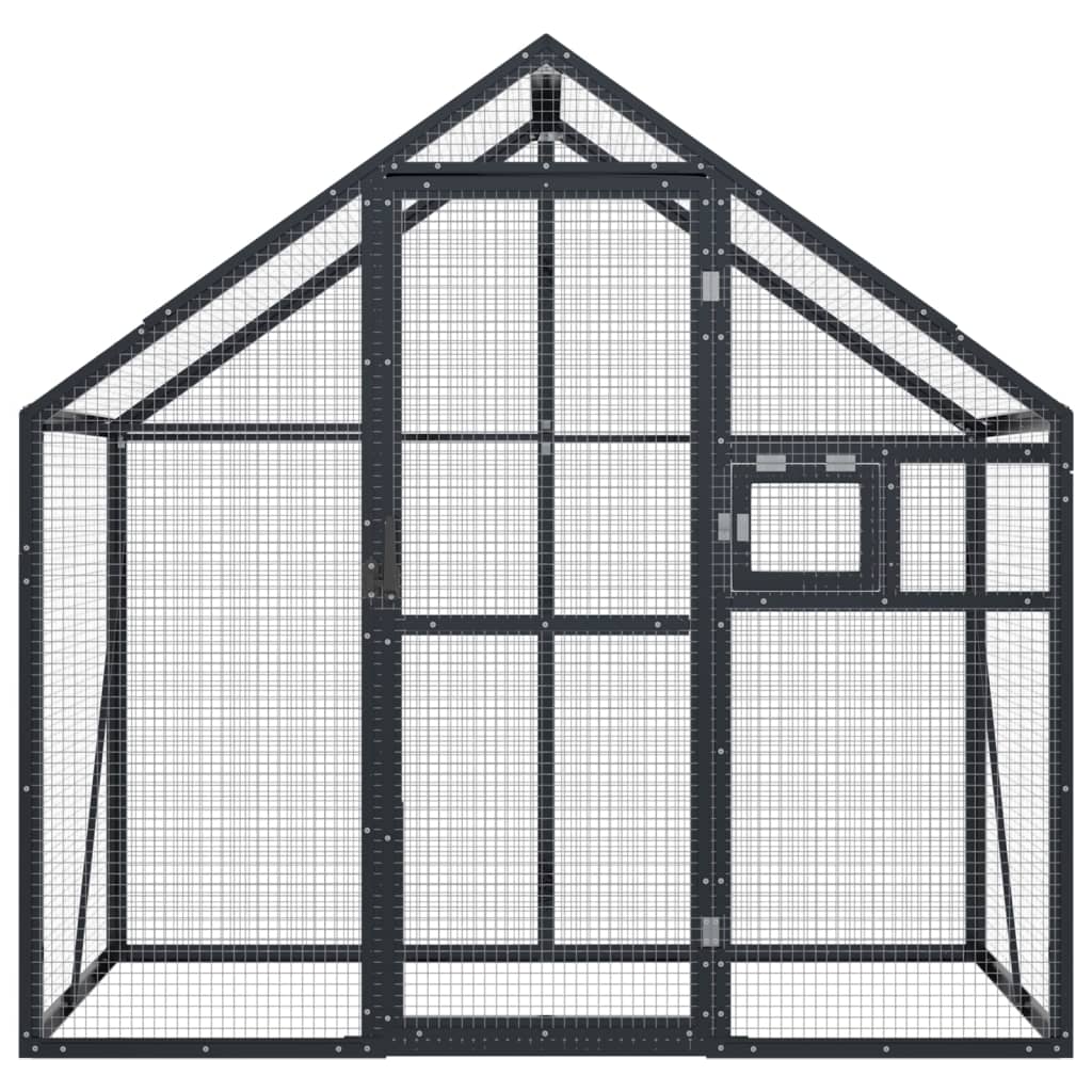 Volière 179X100X185 M Aluminium Kleurig