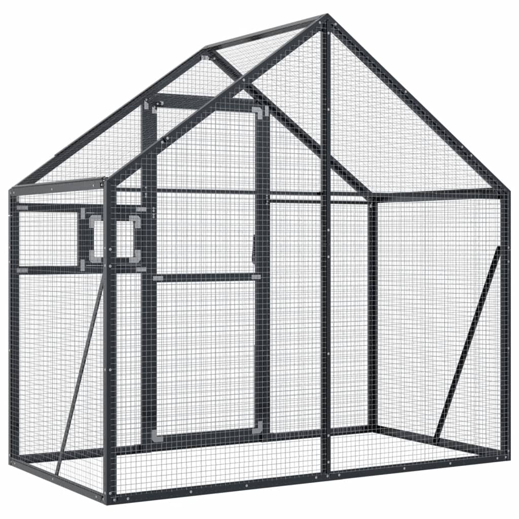 Volière 179X100X185 M Aluminium Kleurig