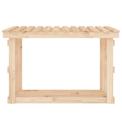 Haardhoutrek 108X64,5X77 Cm Massief Grenenhout Wit