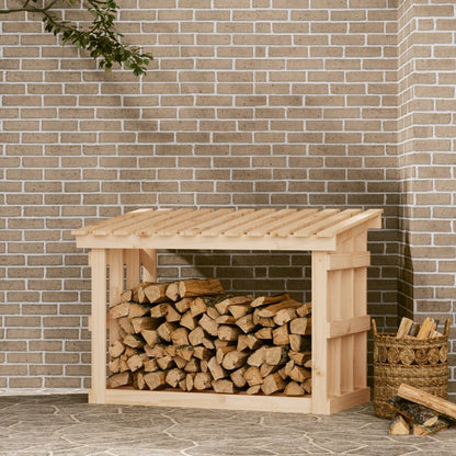 Haardhoutrek 108X64,5X77 Cm Massief Grenenhout Wit