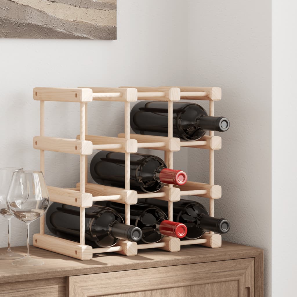 Wijnrek Voor 20 Flessen 46,5X23X46,5 Cm Massief Grenenhout