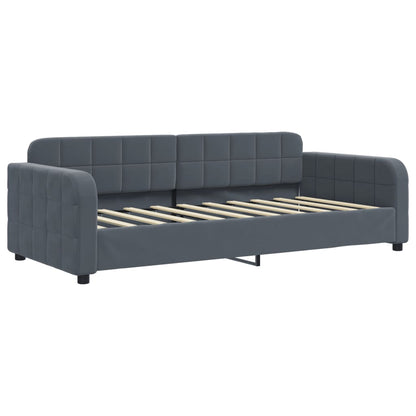 Slaapbank Onderschuifbed Matrassen 90X190Cm Fluweel