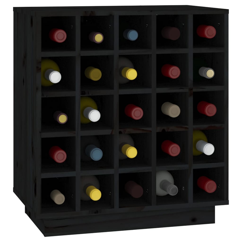 Wijnkast 55,5X34X61 Cm Massief Grenenhout