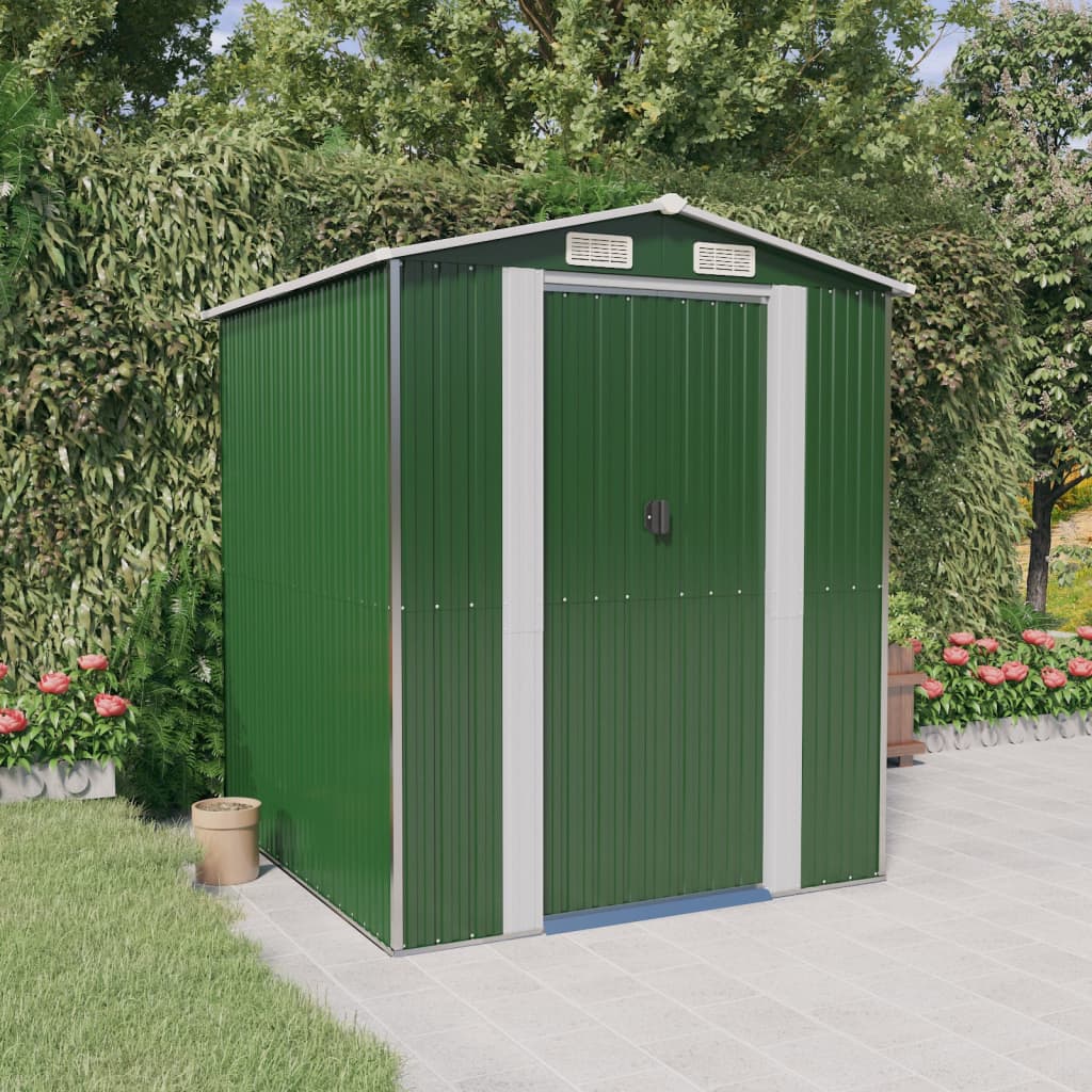 Tuinschuur Gegalvaniseerd Staal Groen