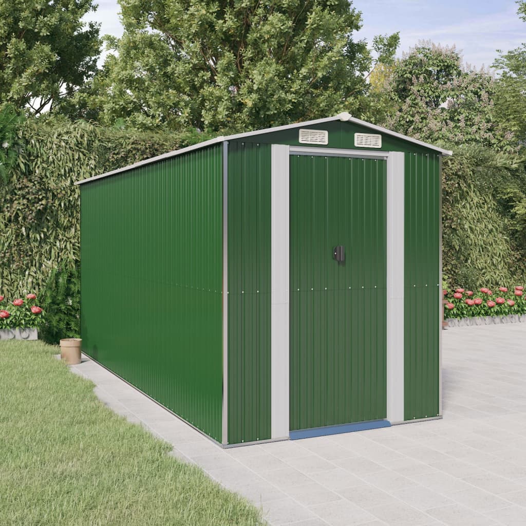 Tuinschuur Gegalvaniseerd Staal Groen