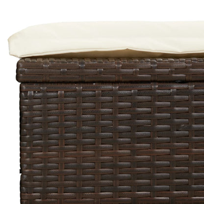 Ligbed 2-Persoons Met Dak 213X118X97 Cm Poly Rattan