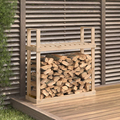 Haardhoutrek 110X35X108,5 Cm Massief Grenenhout Grijs