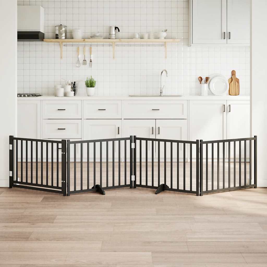 Hondenhek Inklapbaar 2 Panelen 160 Cm Massief Vurenhout