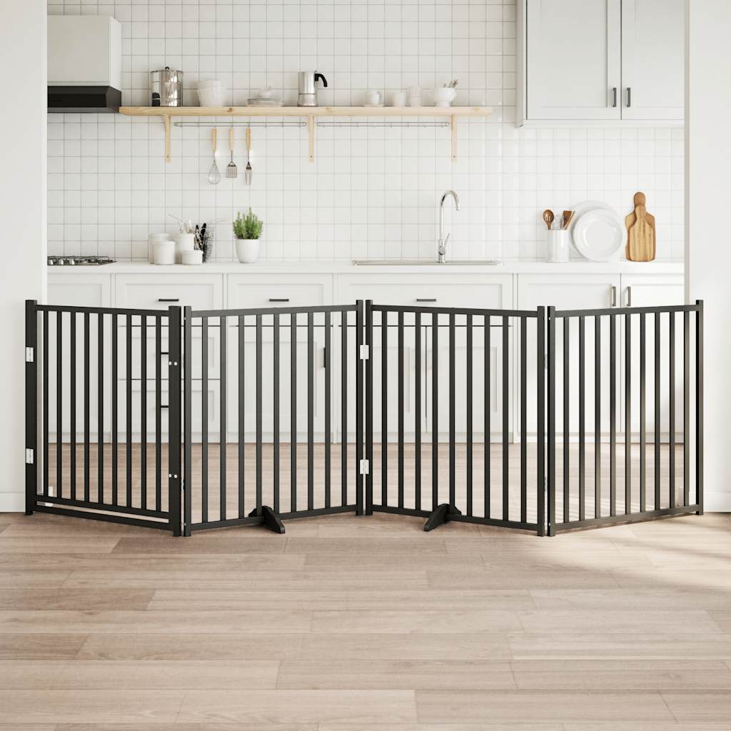 Hondenhek Inklapbaar 2 Panelen 160 Cm Massief Vurenhout