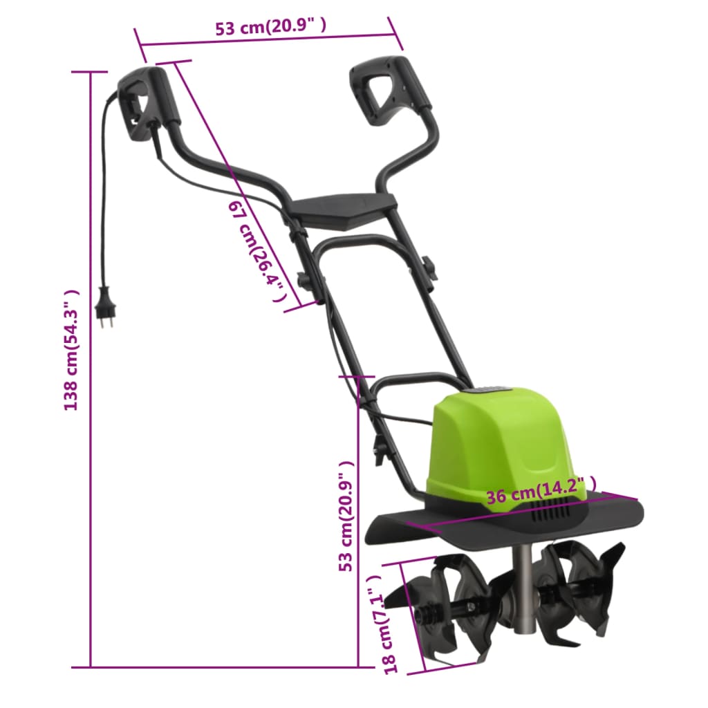 Tuinfrees Met 4 Messen Elektrisch 800 W