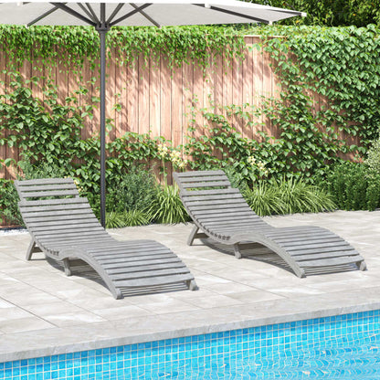 Ligbed 184X55X64 Cm Massief Acaciahout