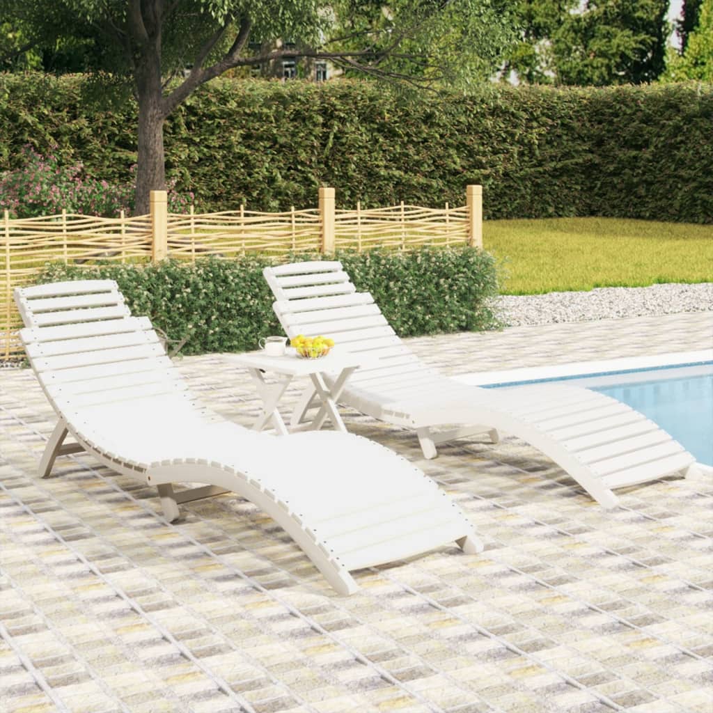 Ligbed 184X55X64 Cm Massief Acaciahout