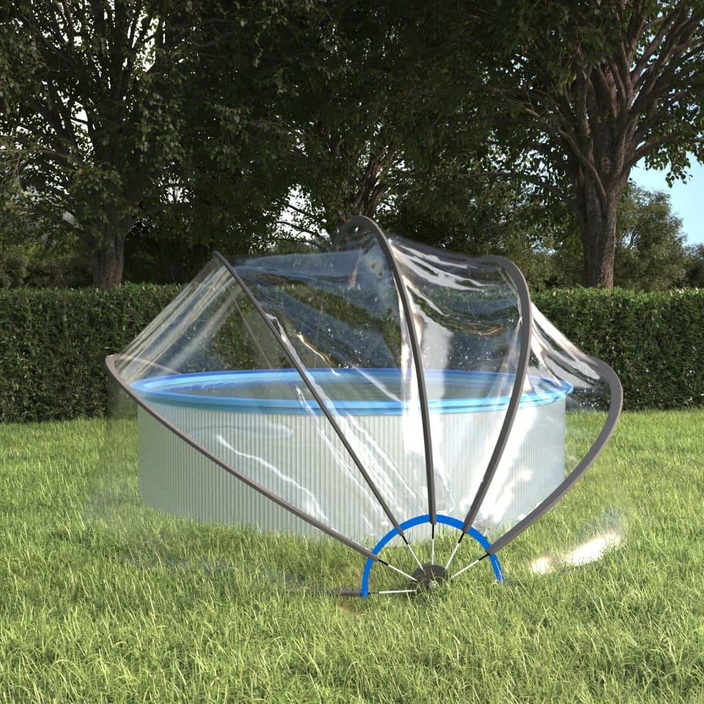 Zwembadoverkapping Rond Pvc