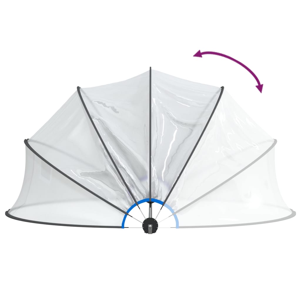Zwembadoverkapping Rond Pvc