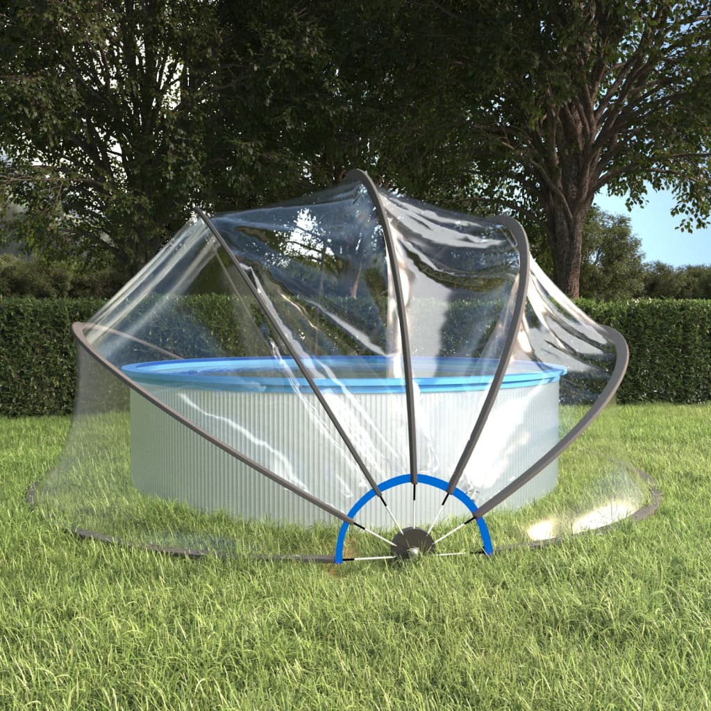 Zwembadoverkapping Rond Pvc