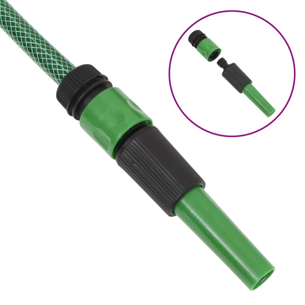 Tuinslang Met Koppelingsset 0,5'' 30 M Pvc Groen