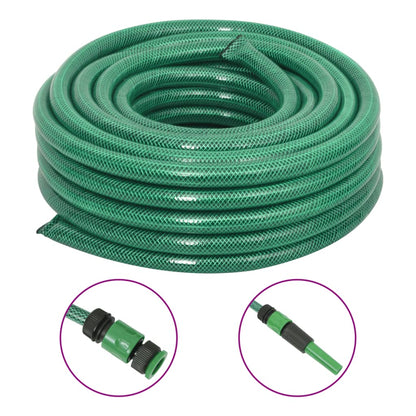 Tuinslang Met Koppelingsset 0,5'' 30 M Pvc Groen