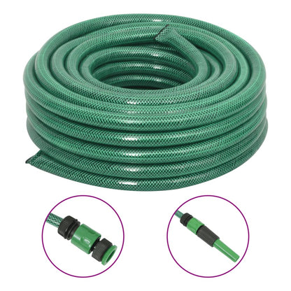 Tuinslang Met Koppelingsset 0,5'' 30 M Pvc Groen