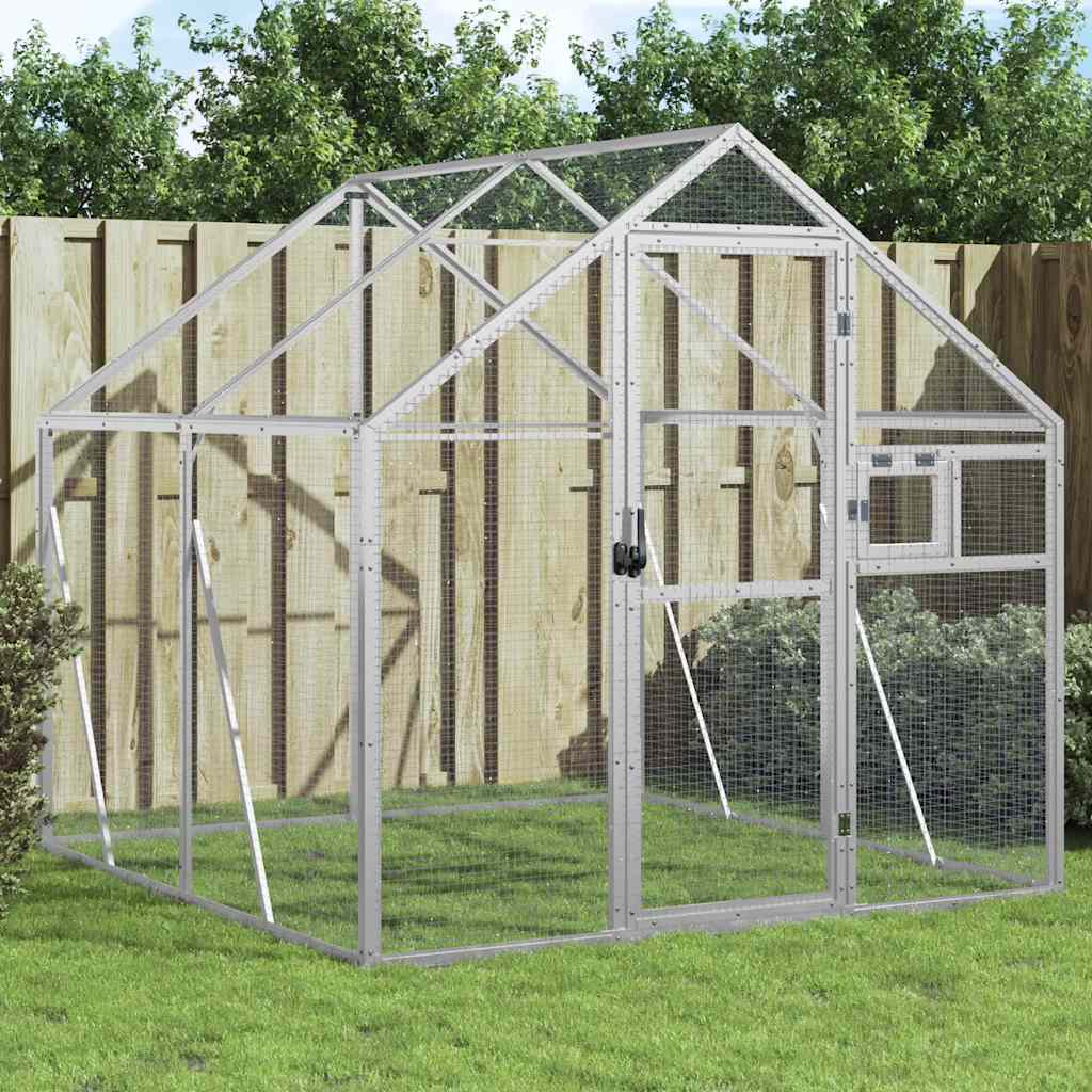 Volière 179X100X185 M Aluminium Kleurig