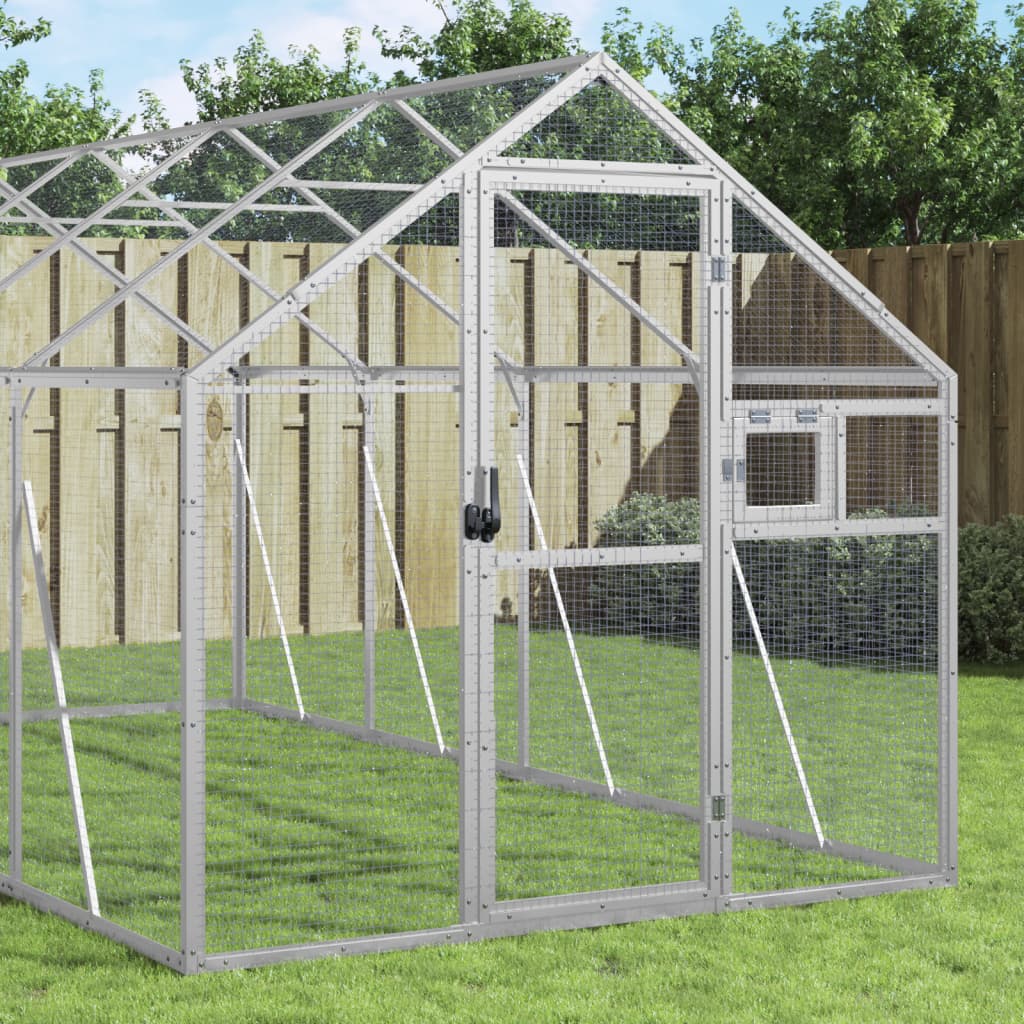 Volière 179X100X185 M Aluminium Kleurig