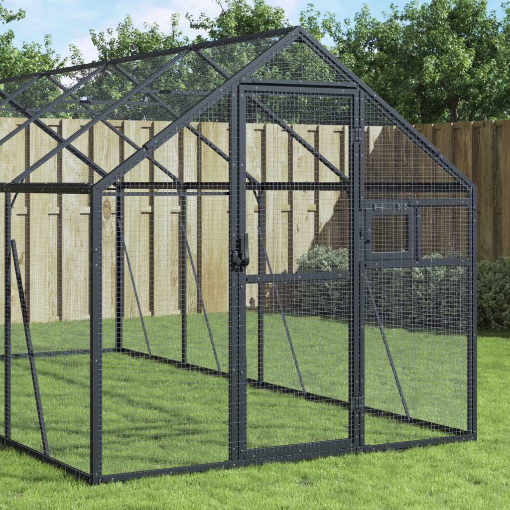 Volière 179X100X185 M Aluminium Kleurig