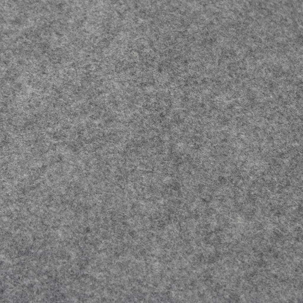 Zwembadgrondzeil Ø306 Cm Polyester Geotextiel Lichtgrijs