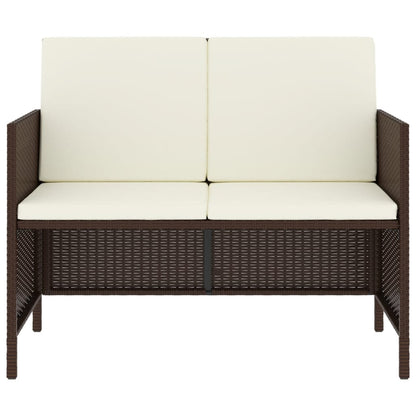 6-Delige Tuinset Met Kussens Poly Rattan