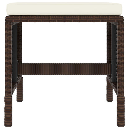 6-Delige Tuinset Met Kussens Poly Rattan