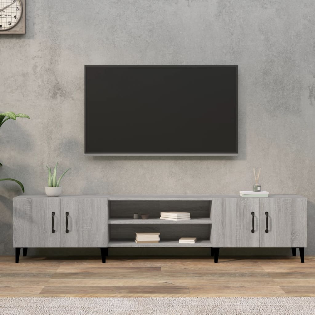 Tv-Meubel 180X31,5X40 Cm Bewerkt Hout Kleurig