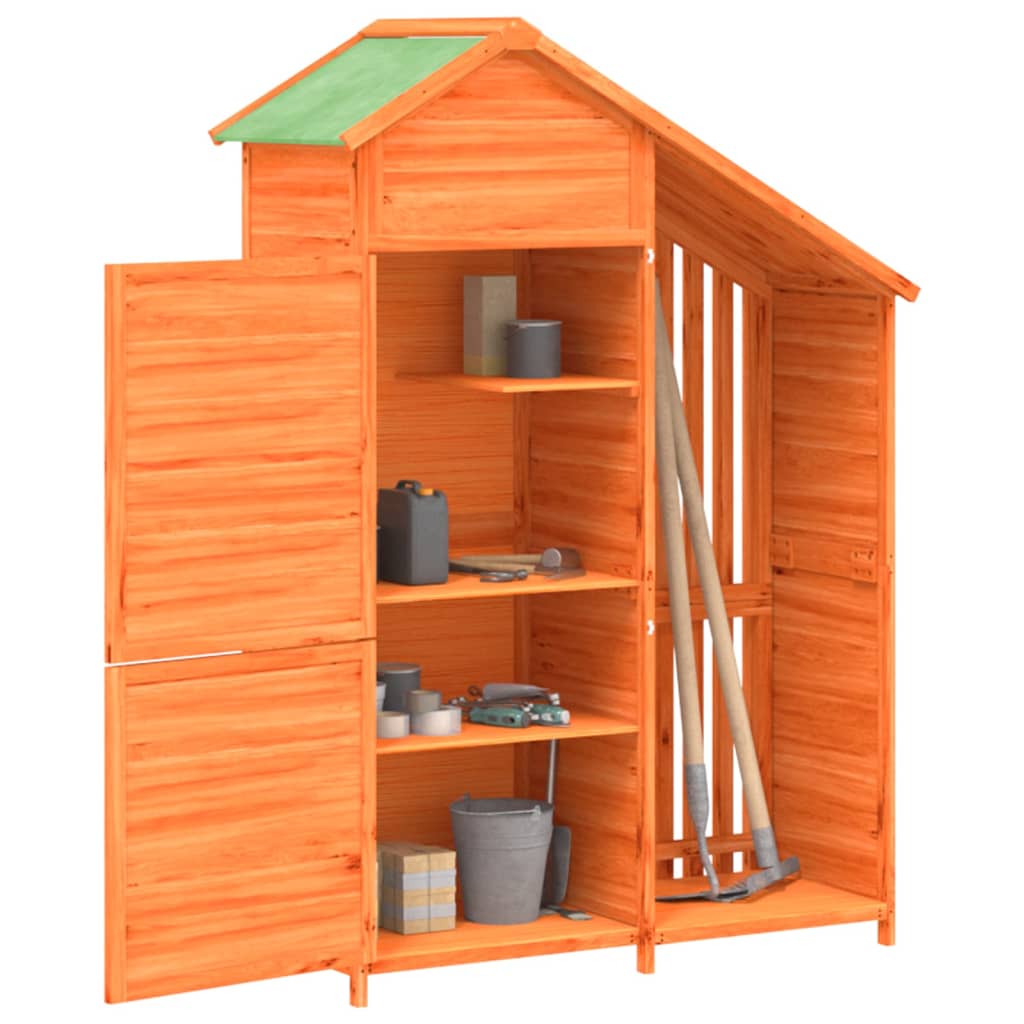 Tuinschuur 120X53,5X170 Cm Massief Grenenhout