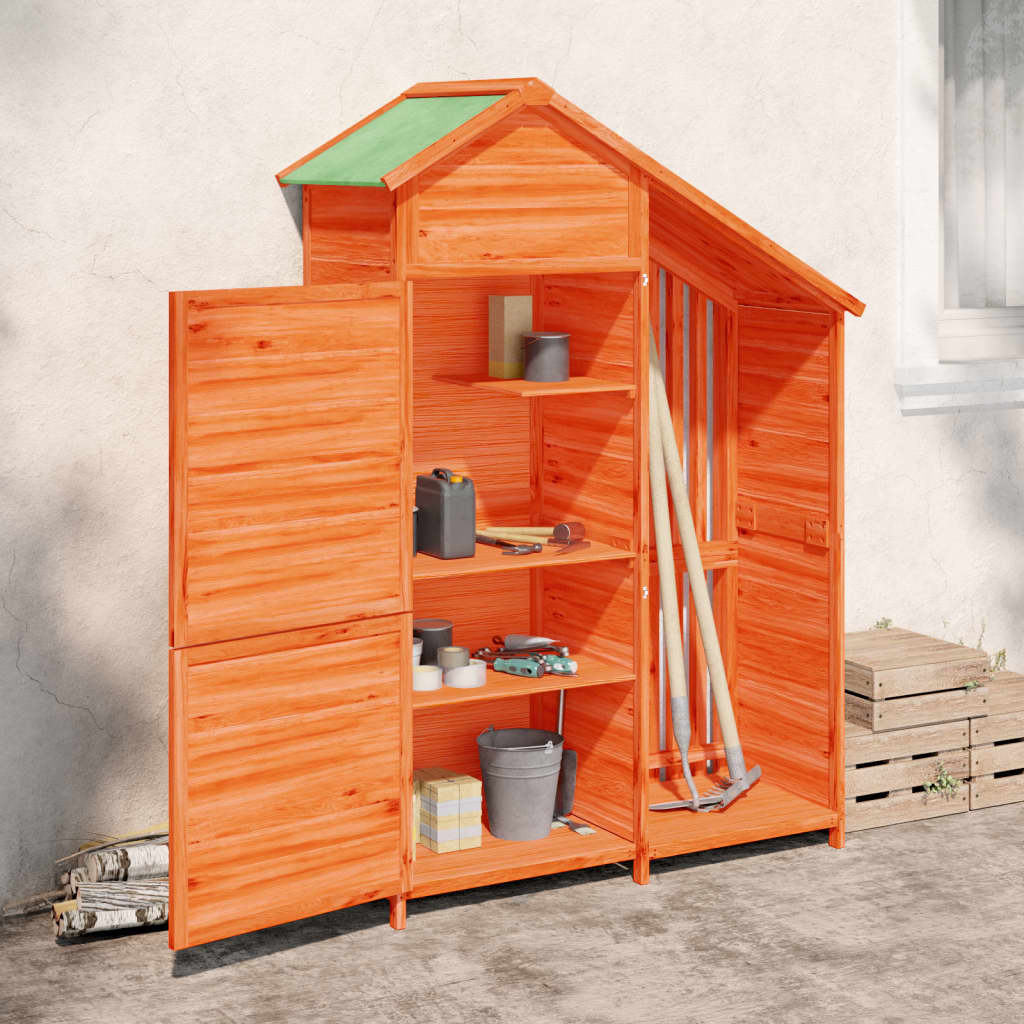 Tuinschuur 120X53,5X170 Cm Massief Grenenhout