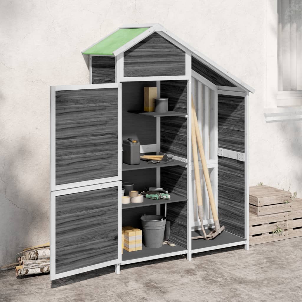Tuinschuur 120X53,5X170 Cm Massief Grenenhout