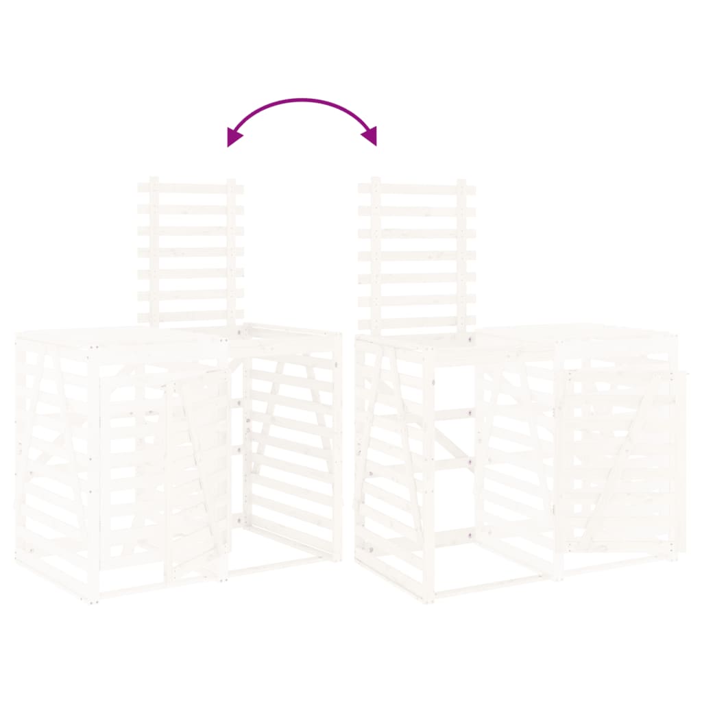 Containerberging Verlengstuk Massief Grenenhout Wit Wit Grenenhout